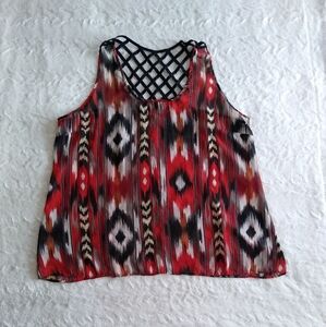 Maurices Strappy Aztec Print Top